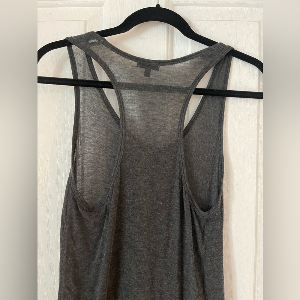 Grey T back tank dress with peak boo black detail. Comfy! - Picture 3 of 6